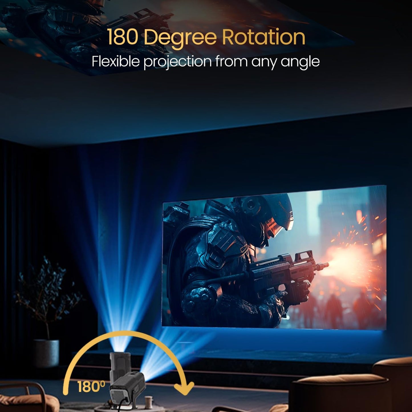HY320 Mini 4K Projector